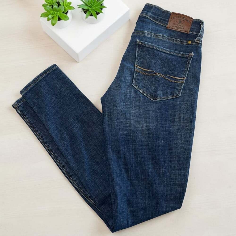 Lucky Brand Charlie Skinny Jeans Blue Wash Size 2/26